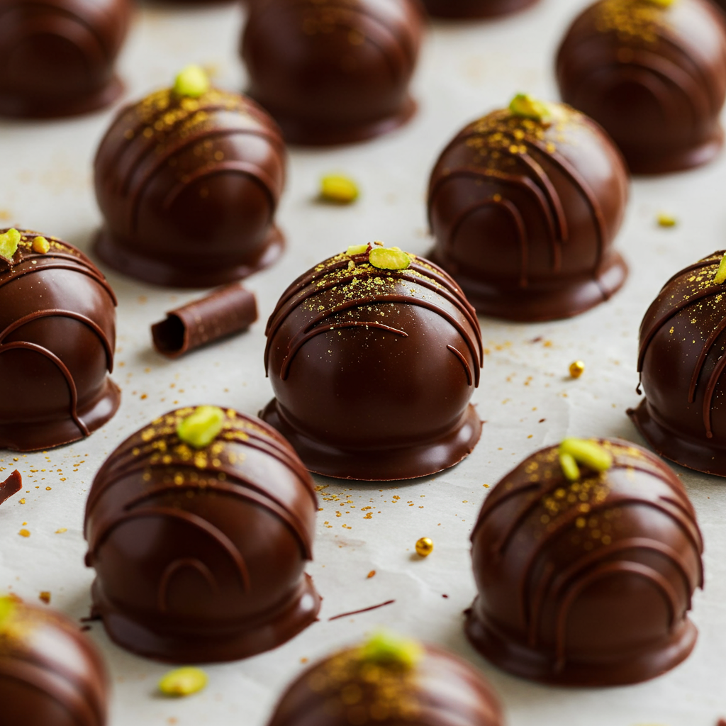 3. Chocolate-Dipped Gulab Jamun Truffles