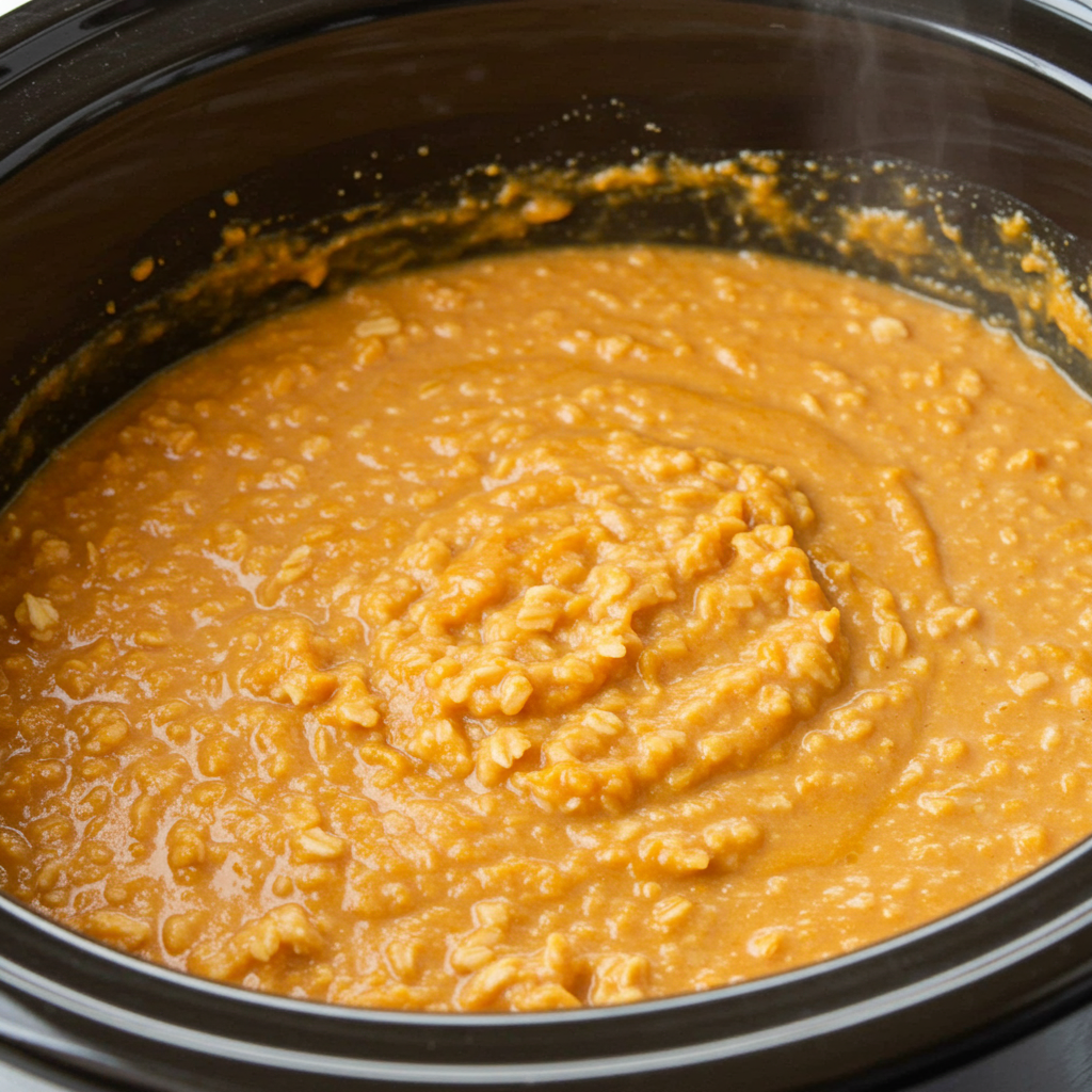 3. Creamy Slow Cooker Steel-Cut Oats