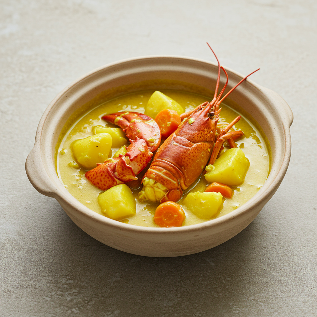 3. Creamy Yellow Curry Lobster
