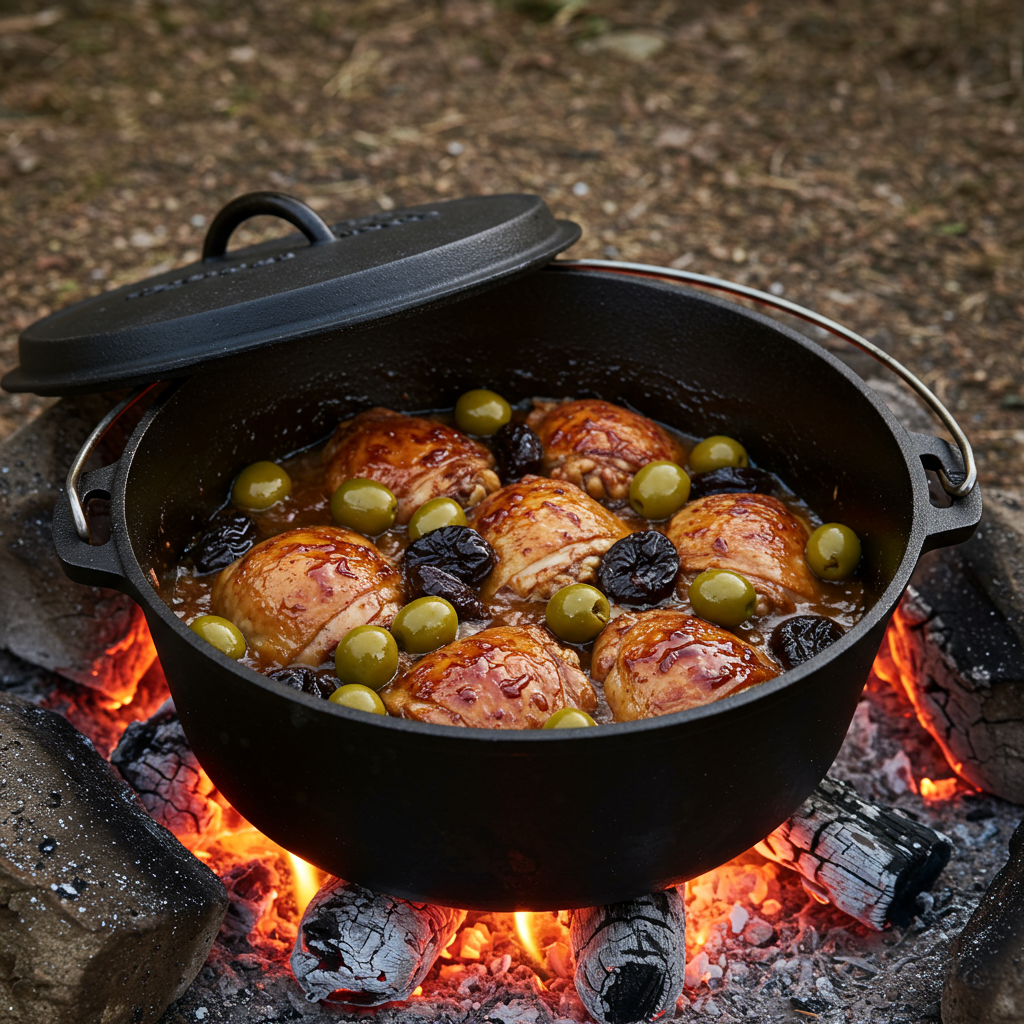 3. Dutch Oven Chicken Marbella