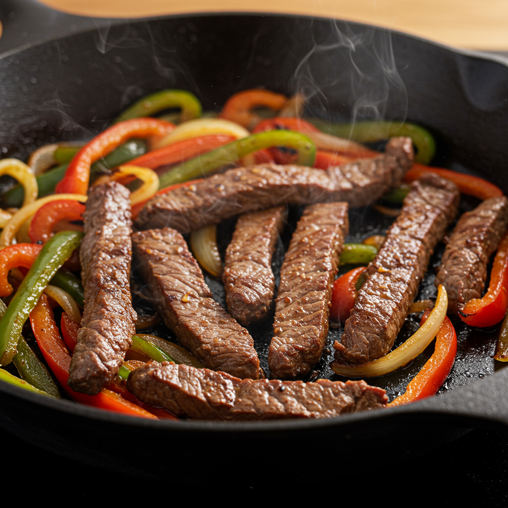 3. Elk Steak Fajitas