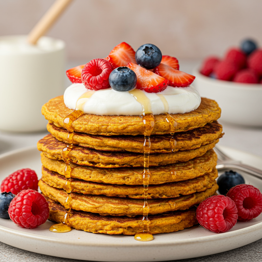 3. Gluten-Free Pumpkin Oat Pancakes