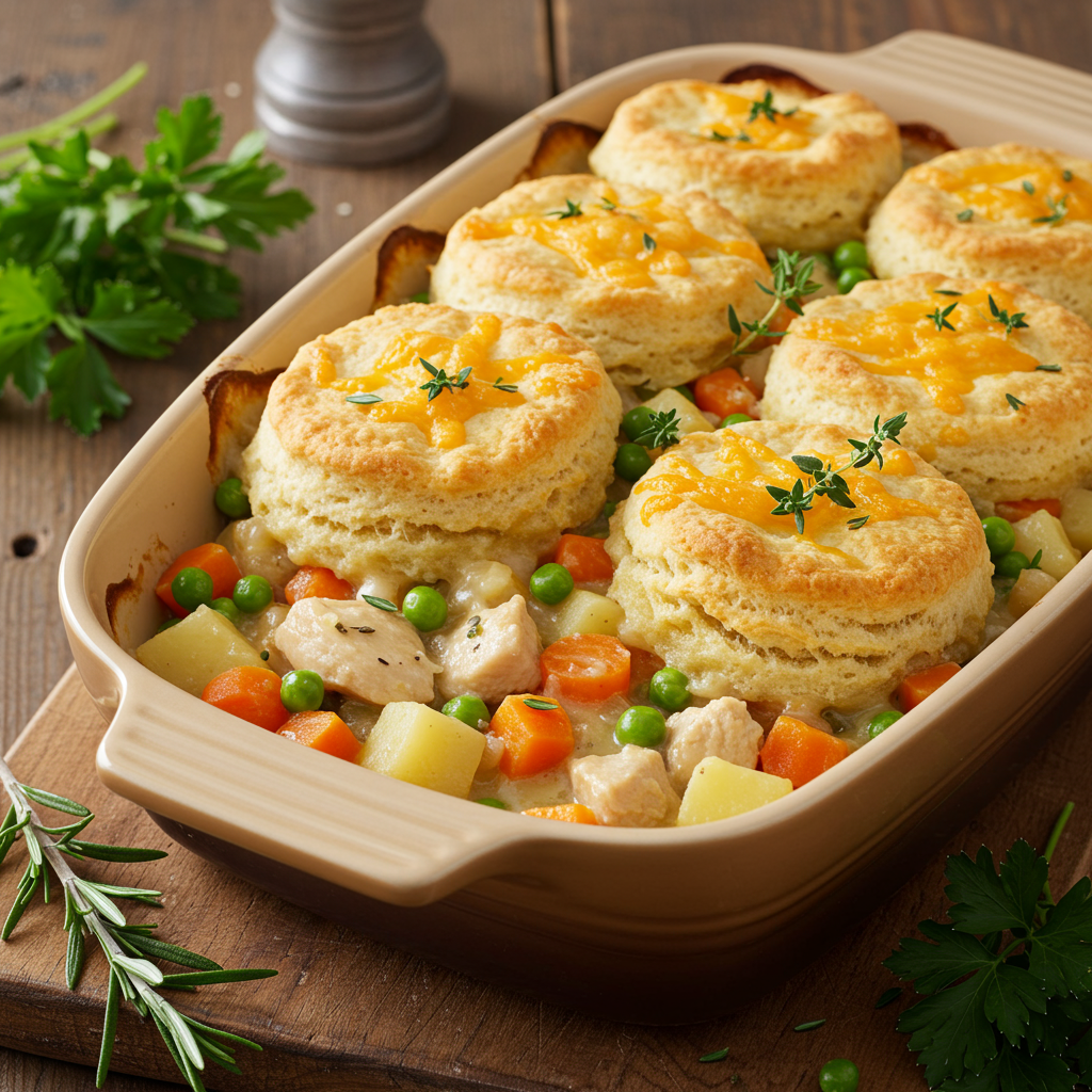 3. Savory Chicken & Veggie Cobbler