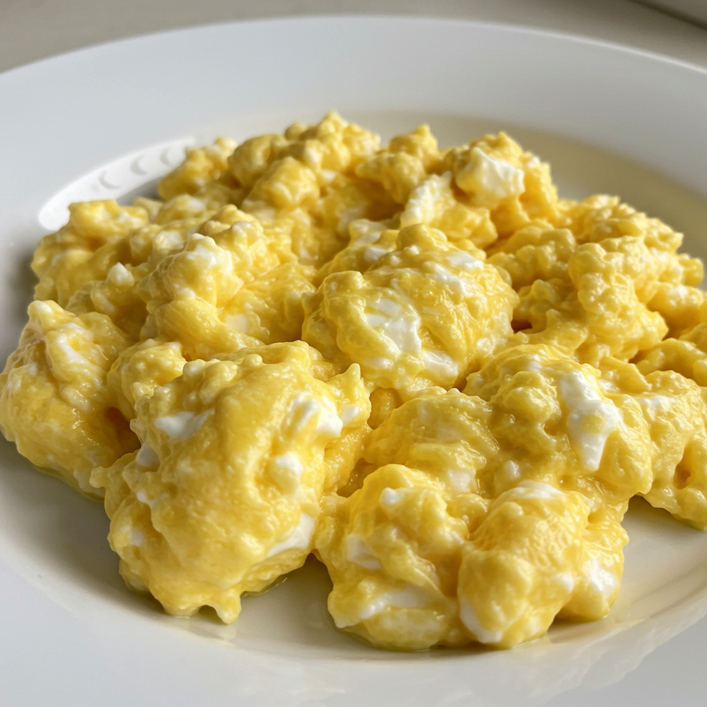 3. Scrambled Eggs with Cream Cheese