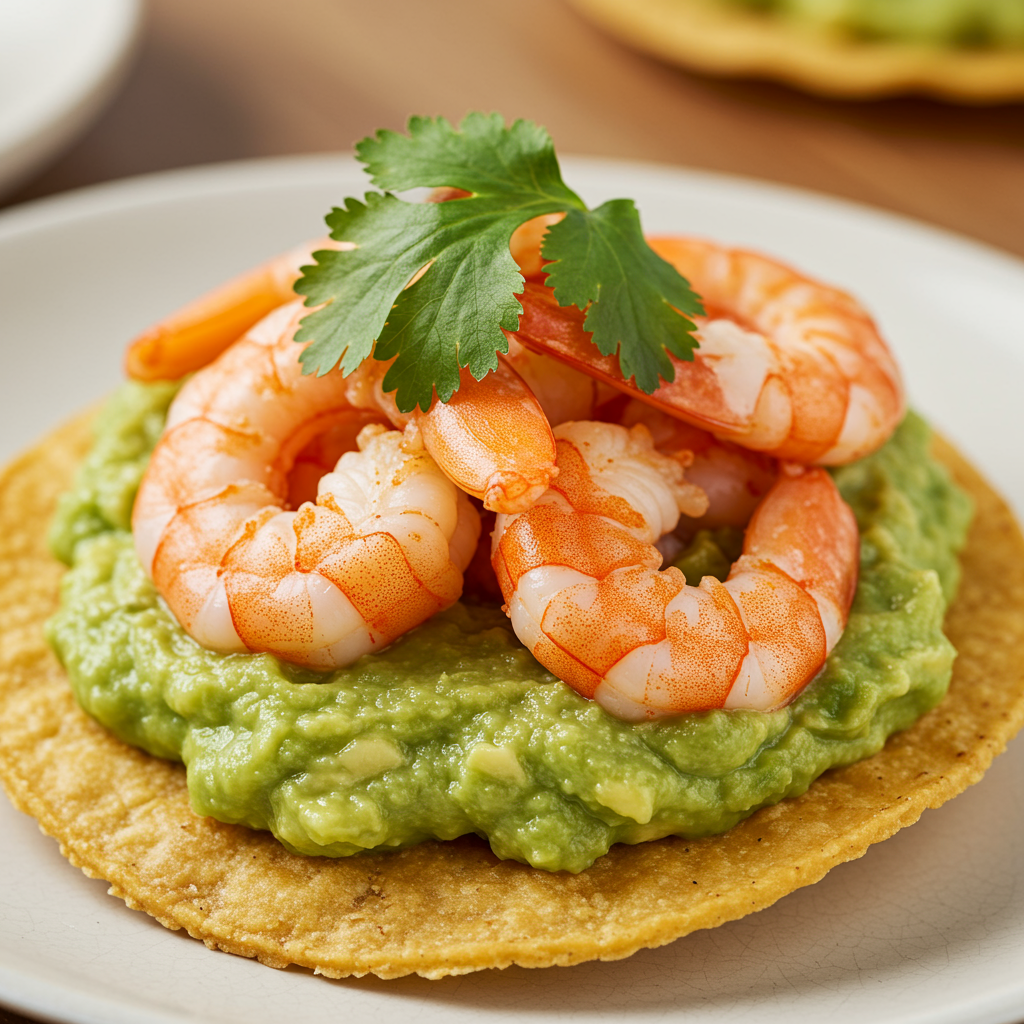 3. Shrimp and Avocado Tostadas