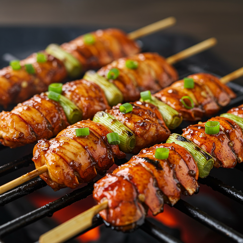 3. Soy-Garlic Glazed Lobster Skewers