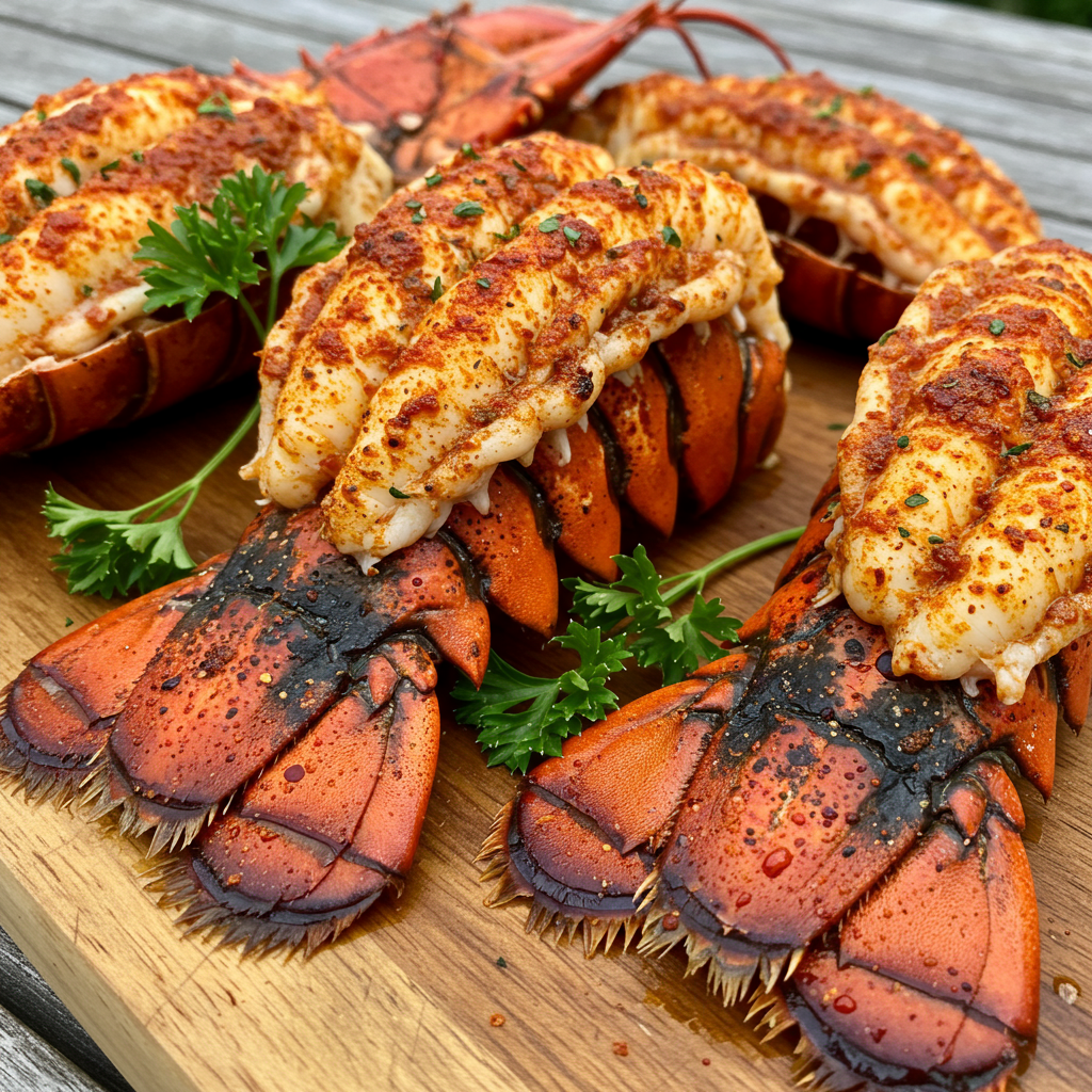 3. Spicy Cajun Grilled Lobster