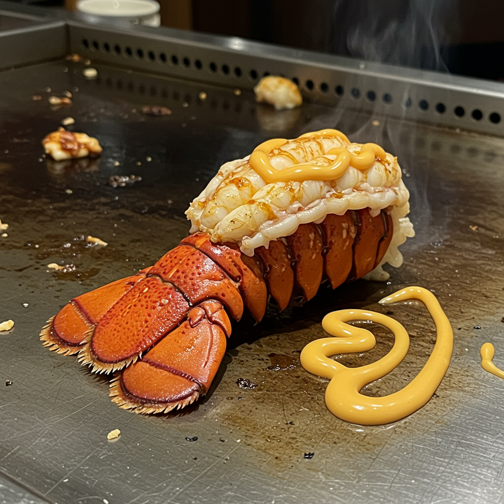 3. Spicy Hibachi Lobster with Sriracha Mayo