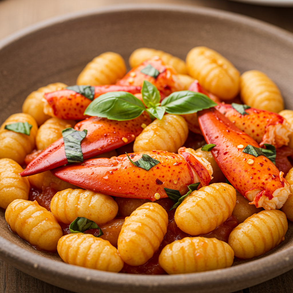 3. Spicy Tomato Lobster Gnocchi