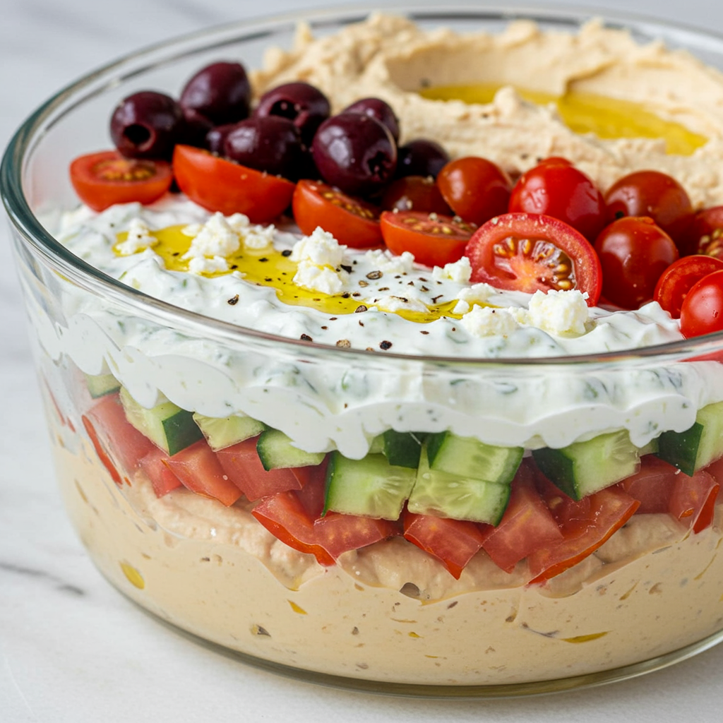 4. 7-Layer Mediterranean Dip