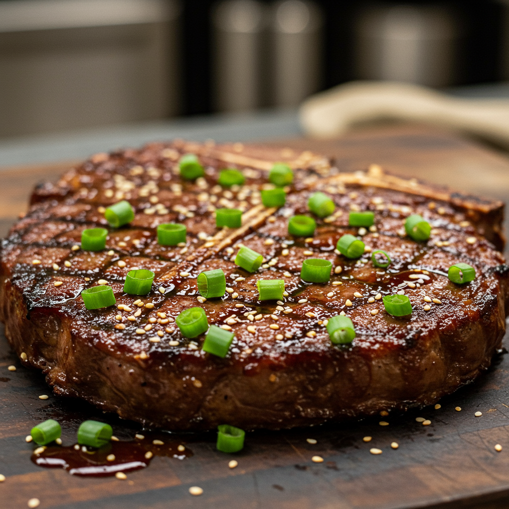 4. Asian-Inspired Teriyaki T-Bone
