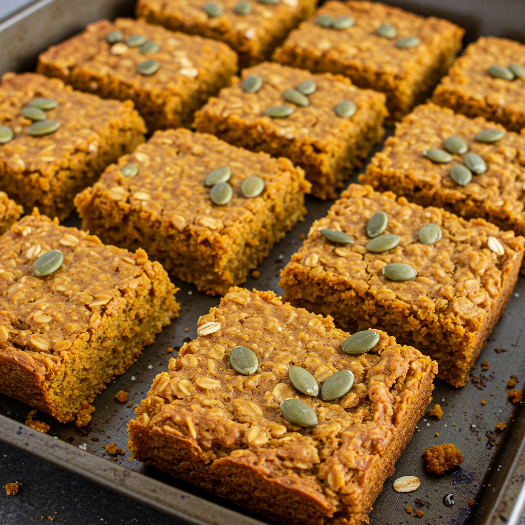 4. Baked Pumpkin Oatmeal Squares