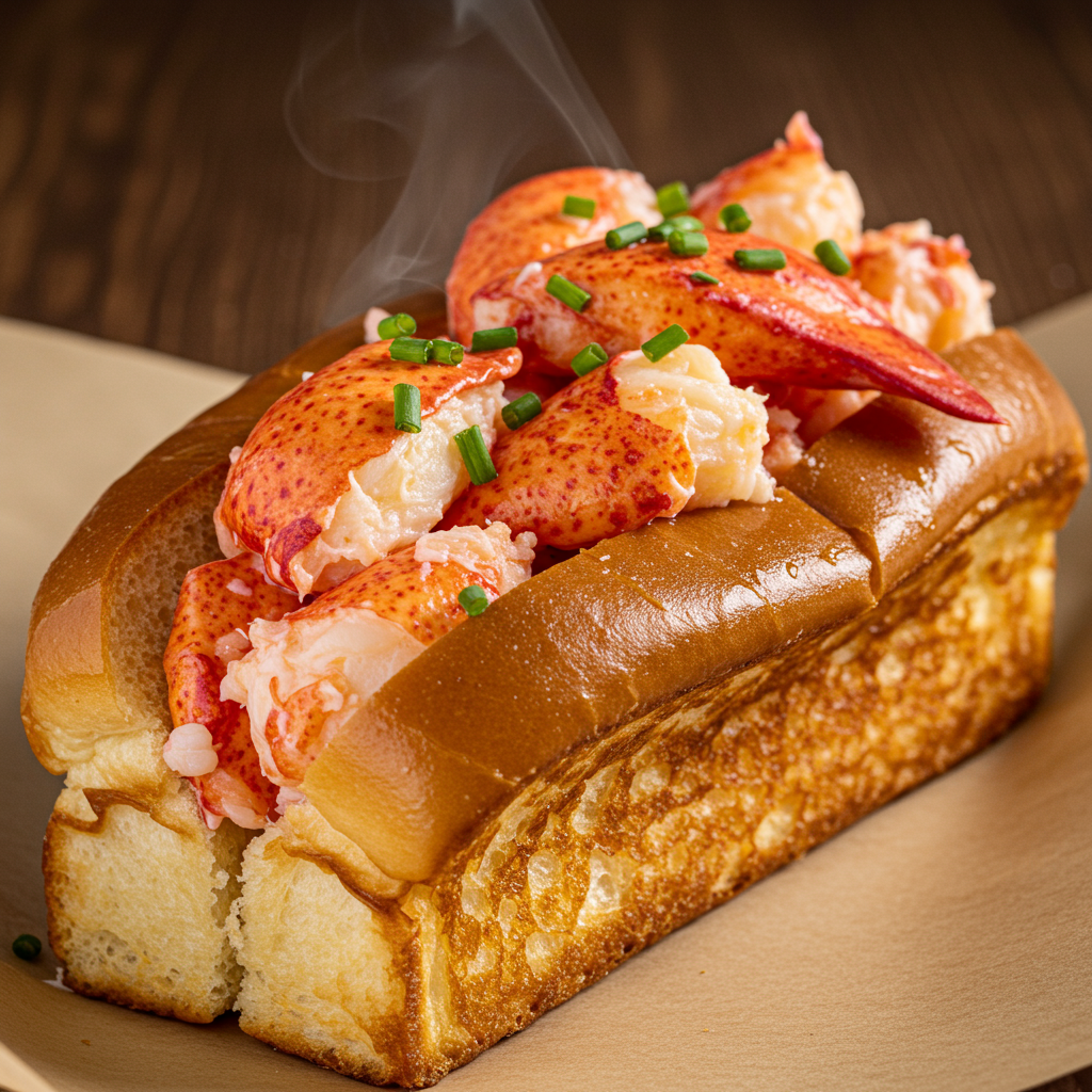 4. Butter-Poached Lobster Rolls (Connecticut Style)