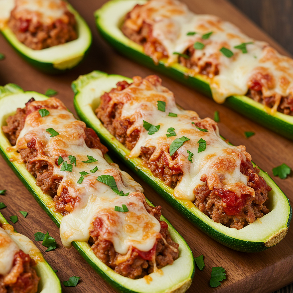 4. Cheesy Zucchini Boats