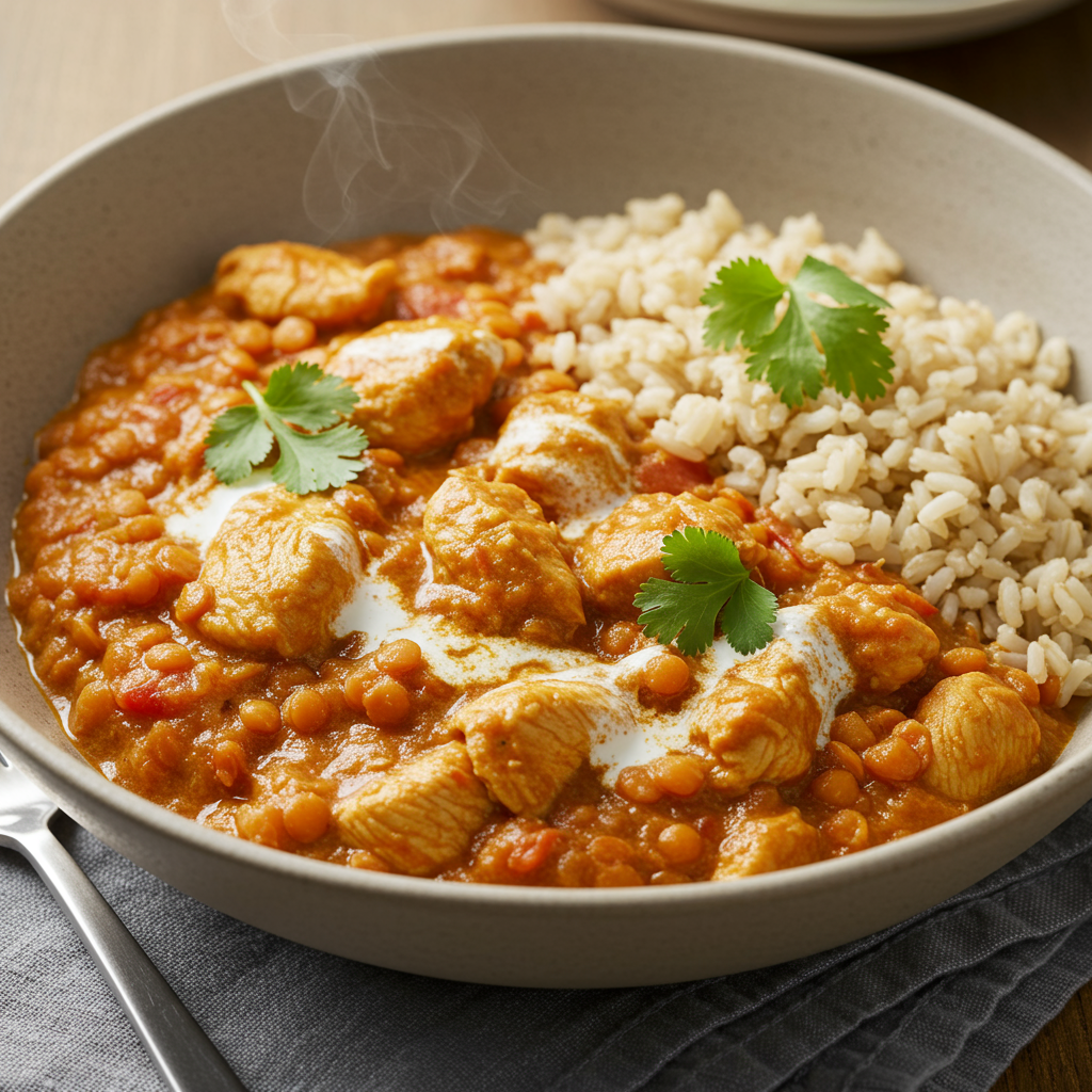 4. Chicken and Lentil Curry