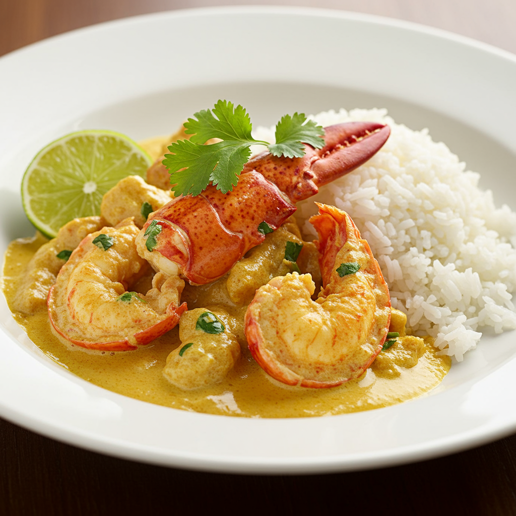 4. Coconut Curry Lobster Newburg