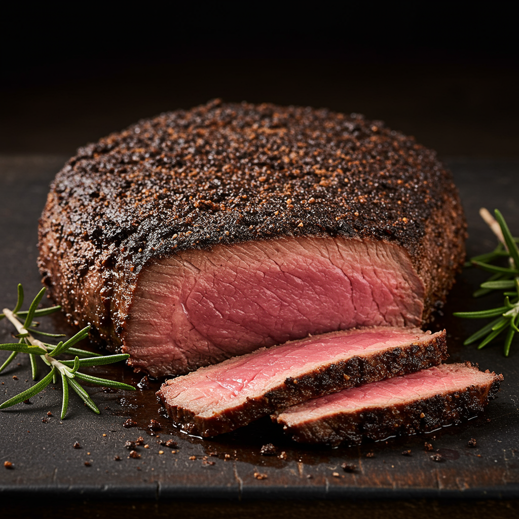 4. Coffee-Crusted Elk Steak