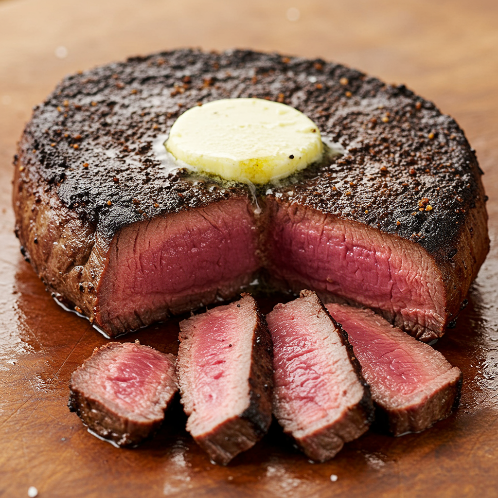 4: Coffee-Crusted Filet Mignon