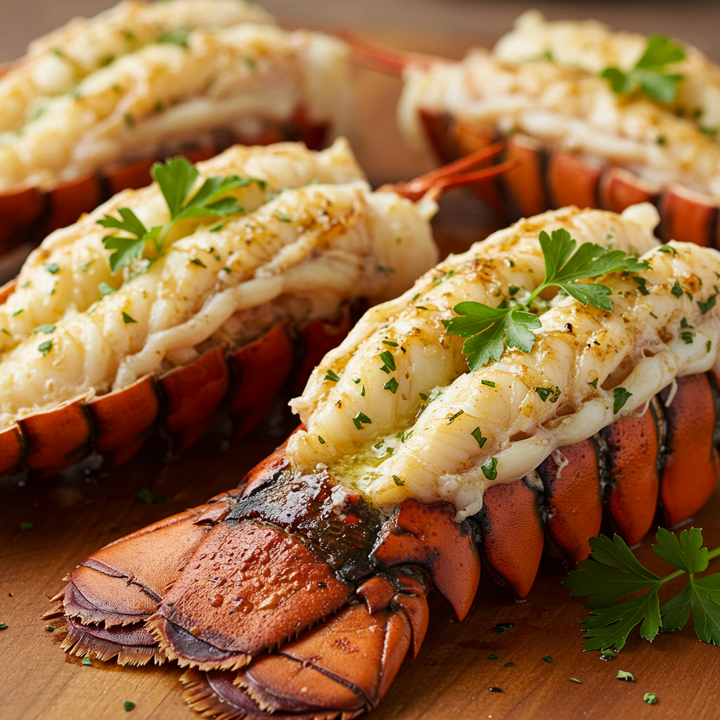 4. Garlic Butter Grilled Lobster Tails