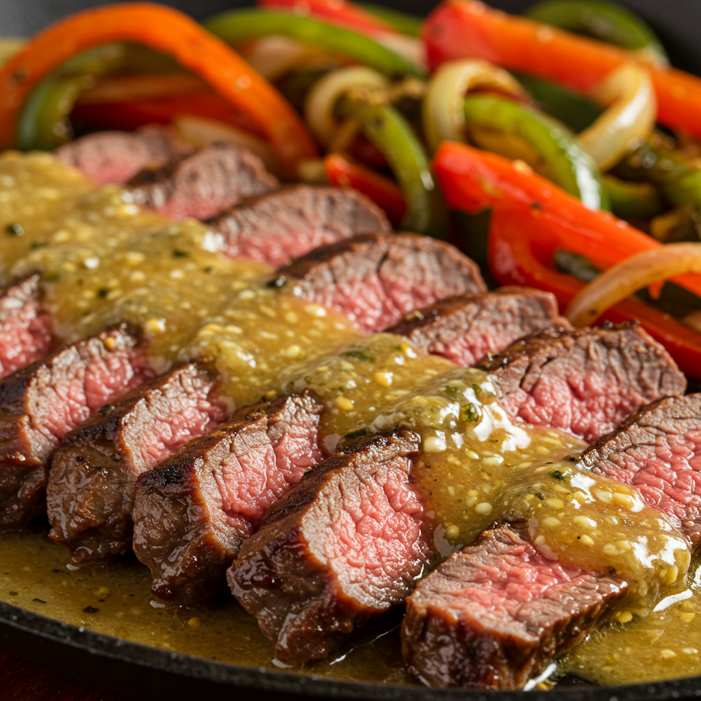 4: Garlic Butter Keto Fajita Steak