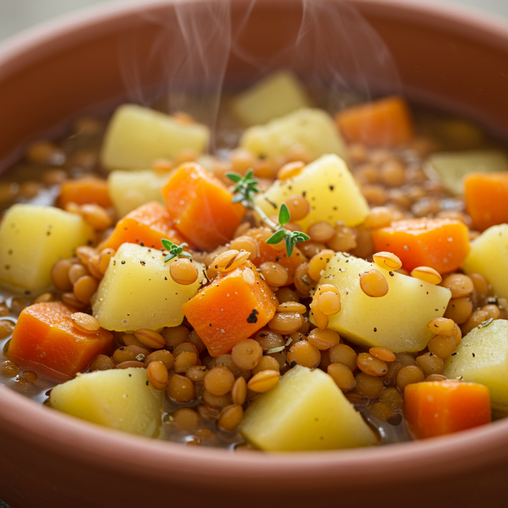 4. Gentle Vegetable and Lentil Stew