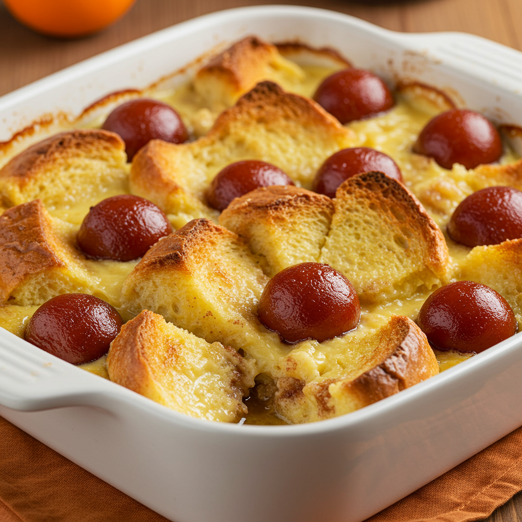 4. Gulab Jamun Bread Pudding