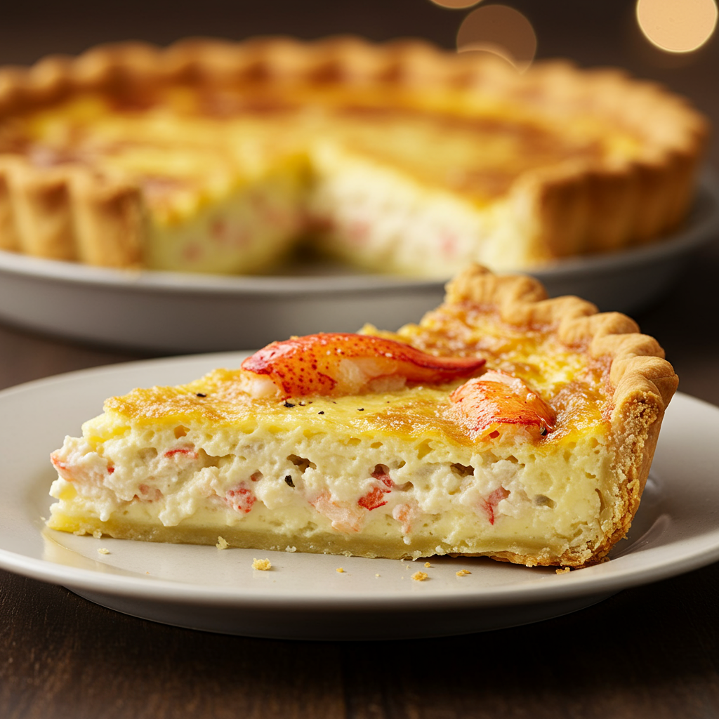 4. Lobster Quiche with Gruyere: Elegant & Flavorful