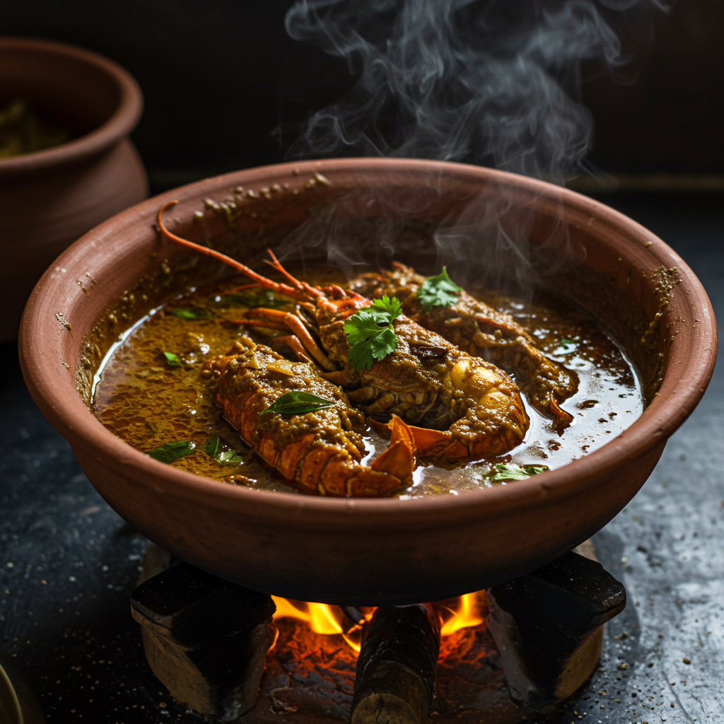 4. Maharashtrian Lobster Curry (Kolbi Kalvan)