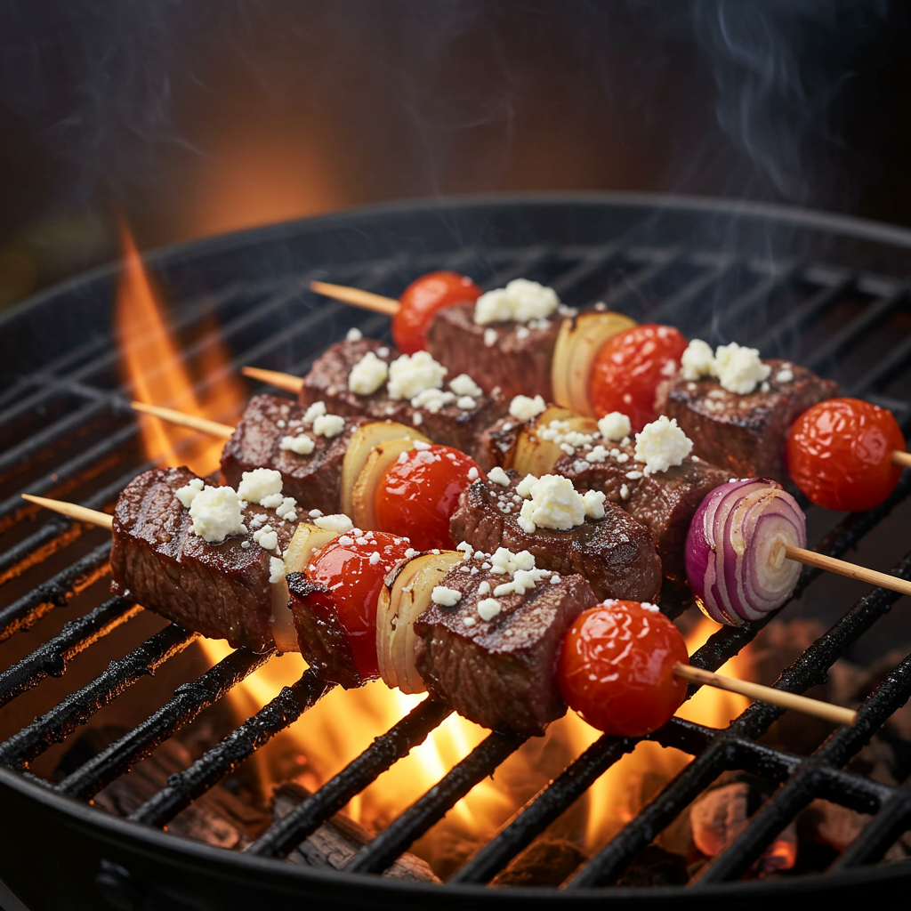 4. Mediterranean Steak Skewers
