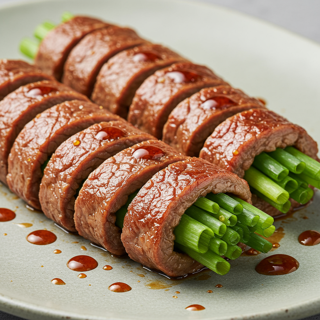 4. Negimaki (Beef and Scallion Rolls)