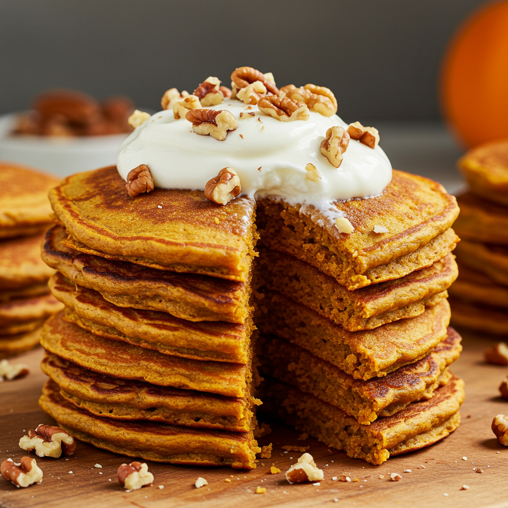 4. Pumpkin Spice Protein Pancakes