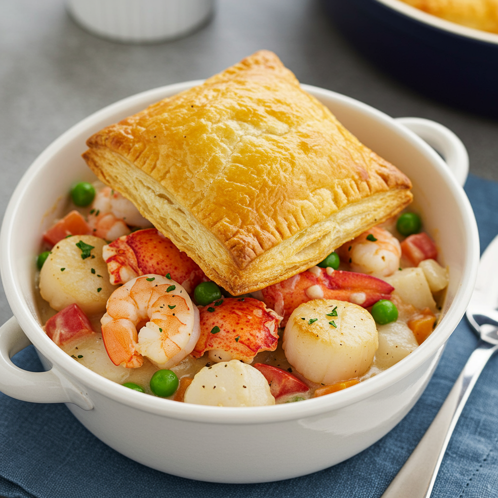 4. Quick Weeknight Seafood Pot Pie (with Lobster)