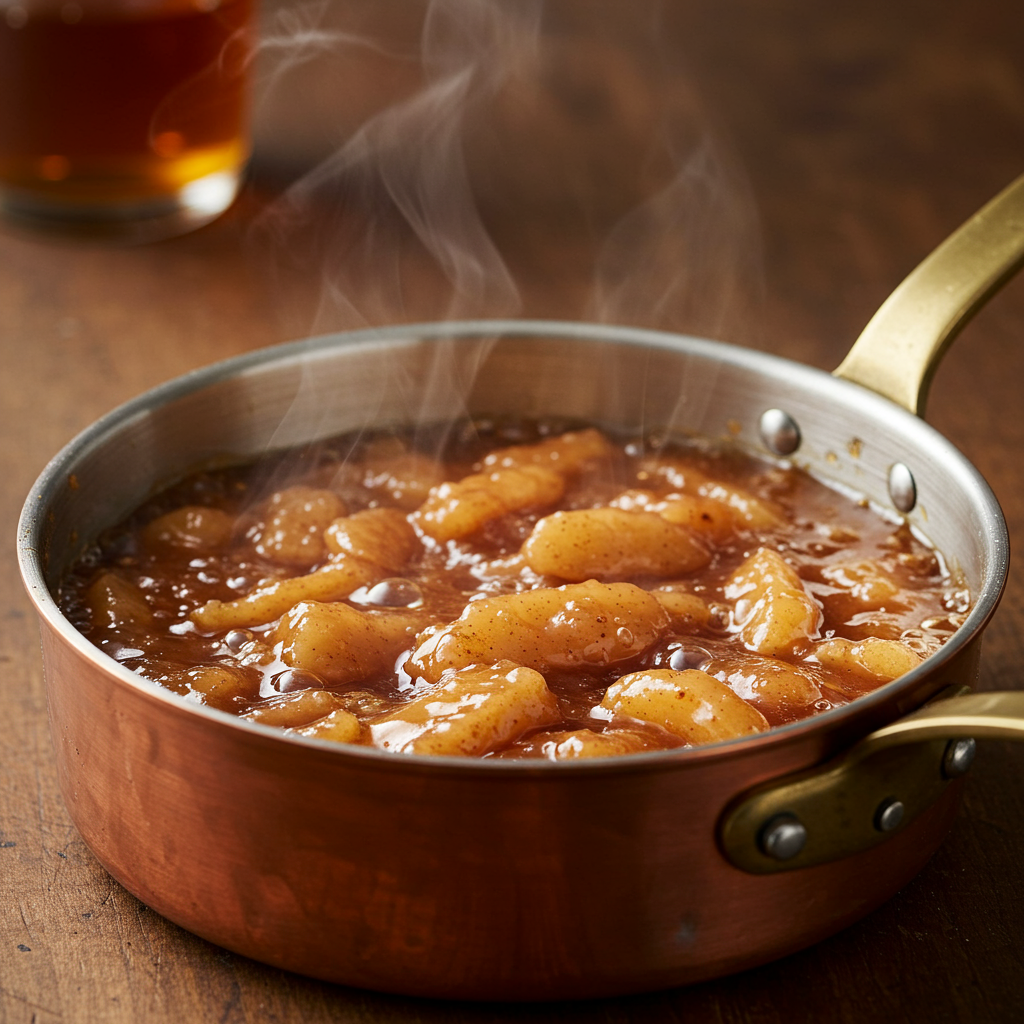 4. Spiced Bourbon Apple Pie Filling (For Adults)