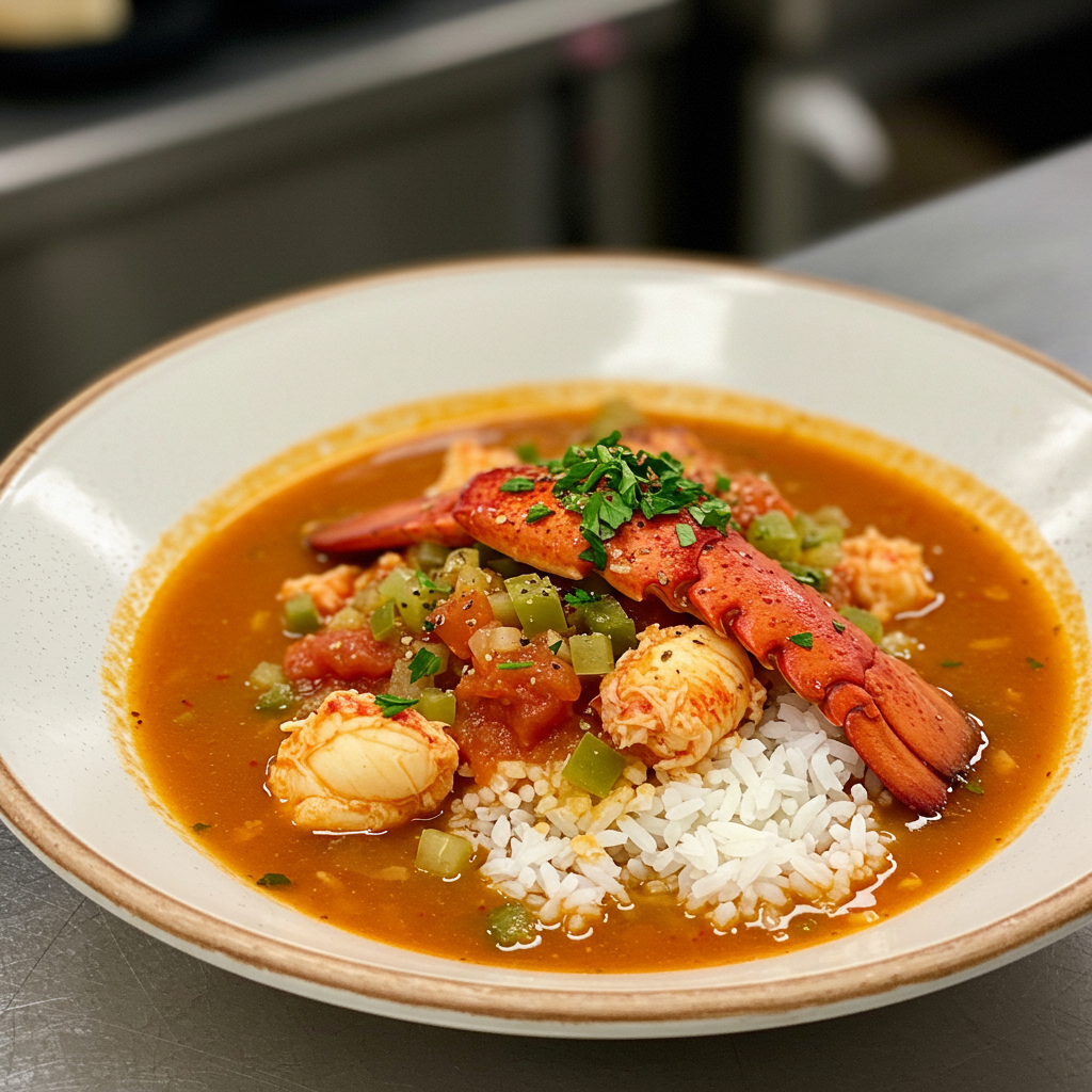 4. Spicy Creole-Style Lobster Soup