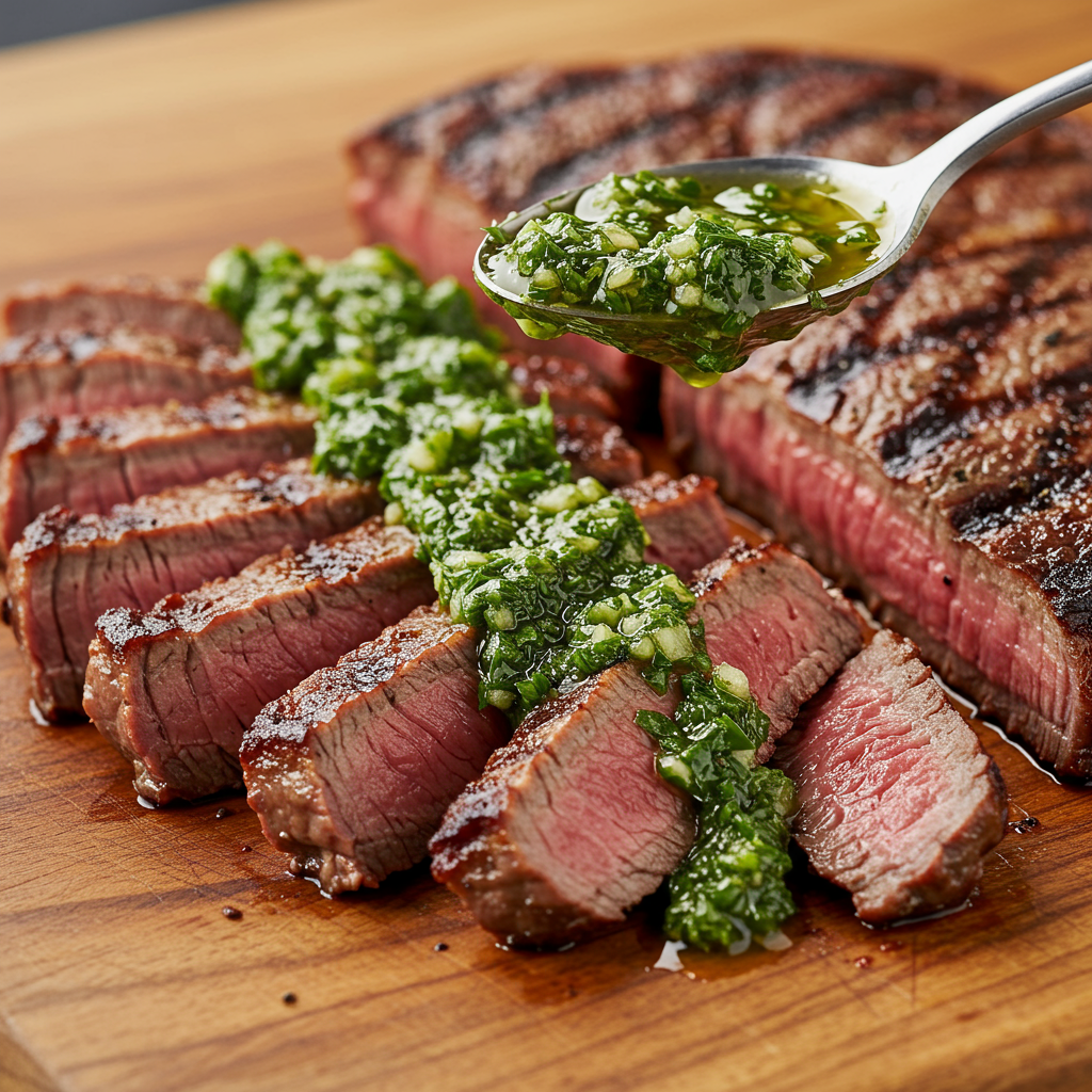 4. Strip Steak with Chimichurri