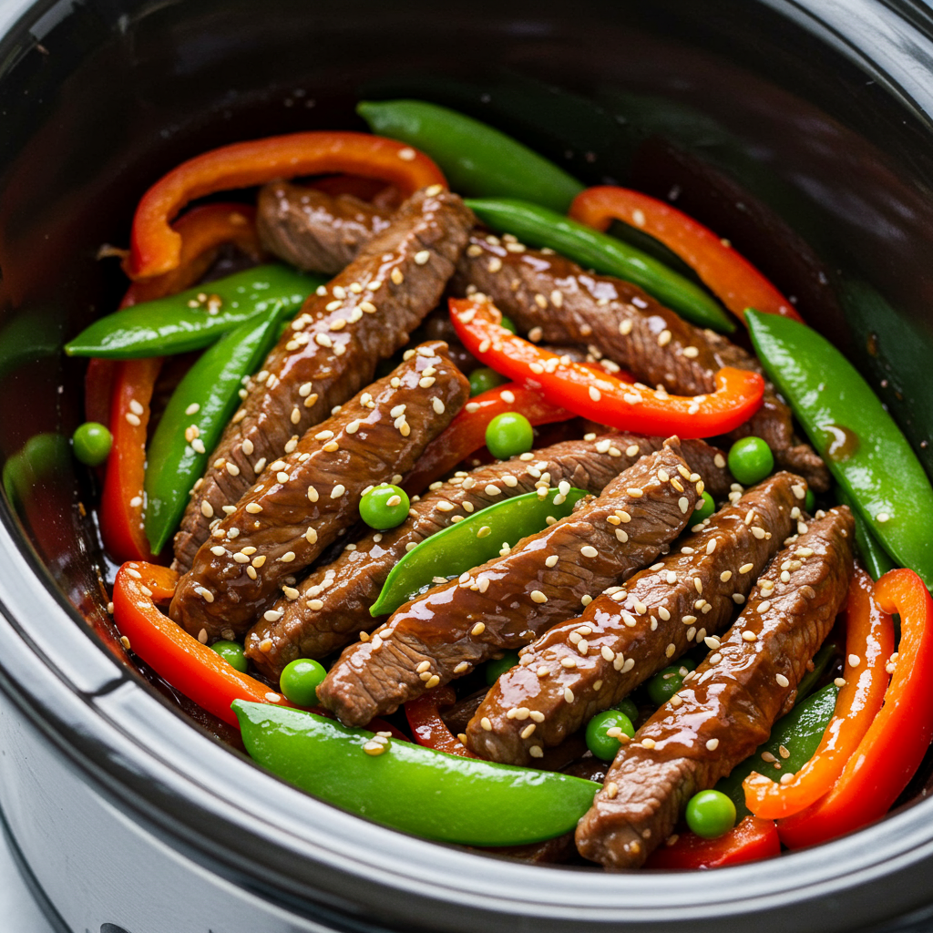 4. Teriyaki Crockpot Steak