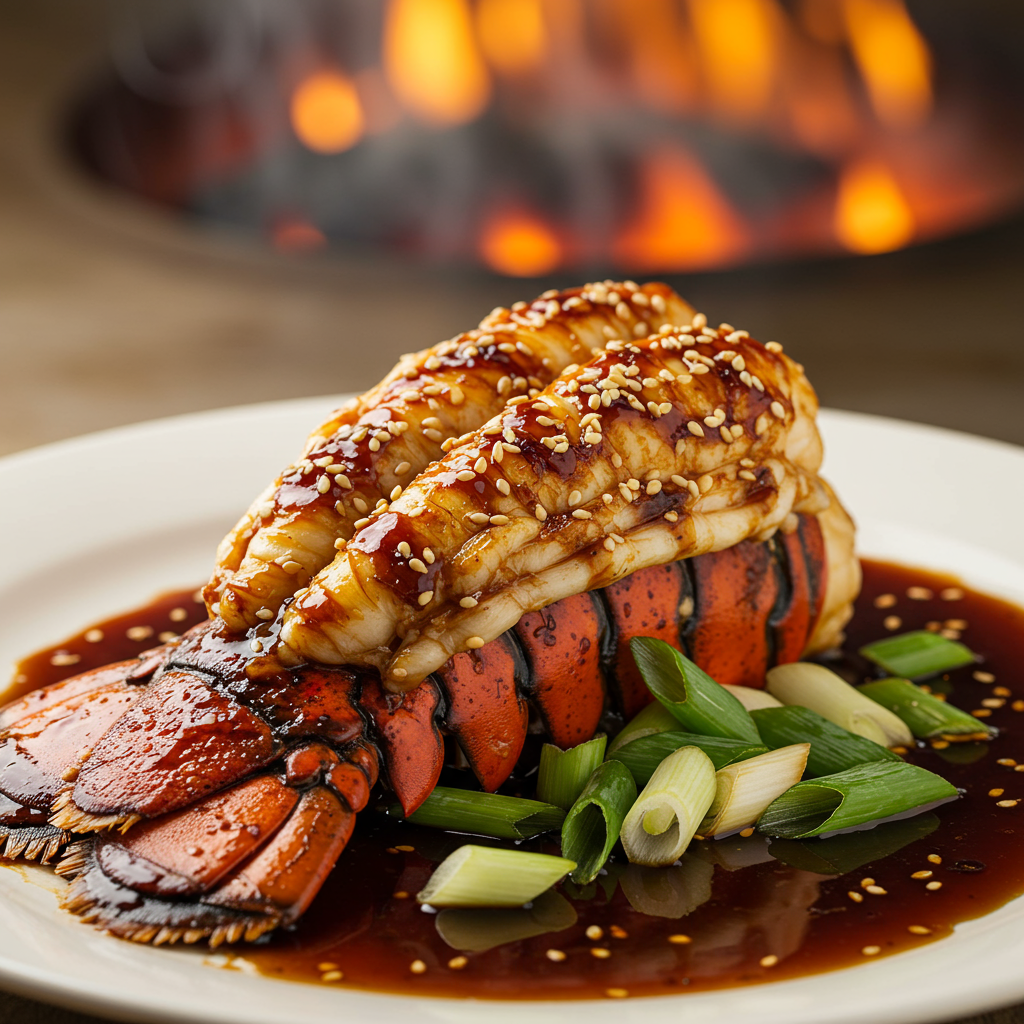 4. Teriyaki Glazed Hibachi Lobster