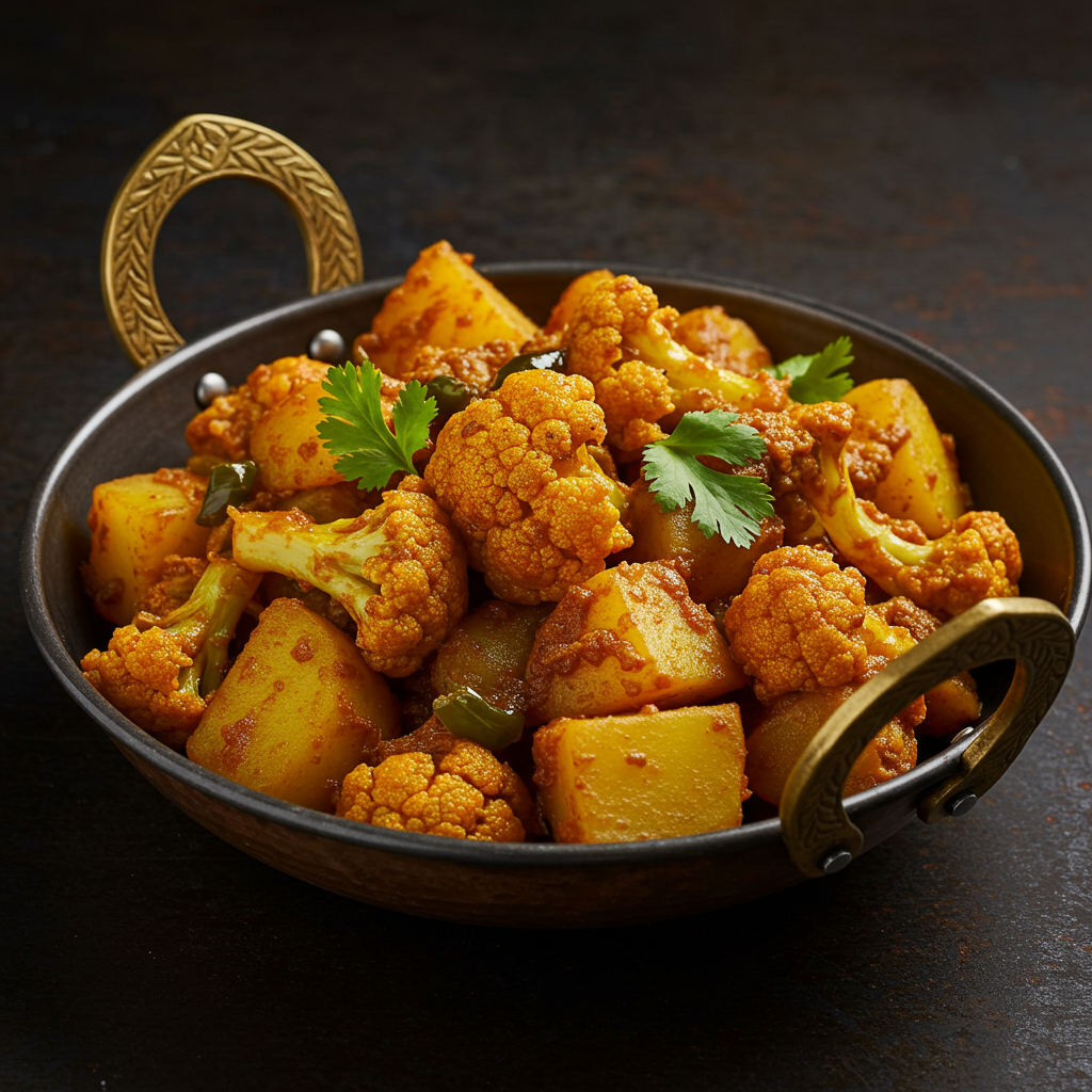 5. Aloo Gobi (Potato and Cauliflower Curry)
