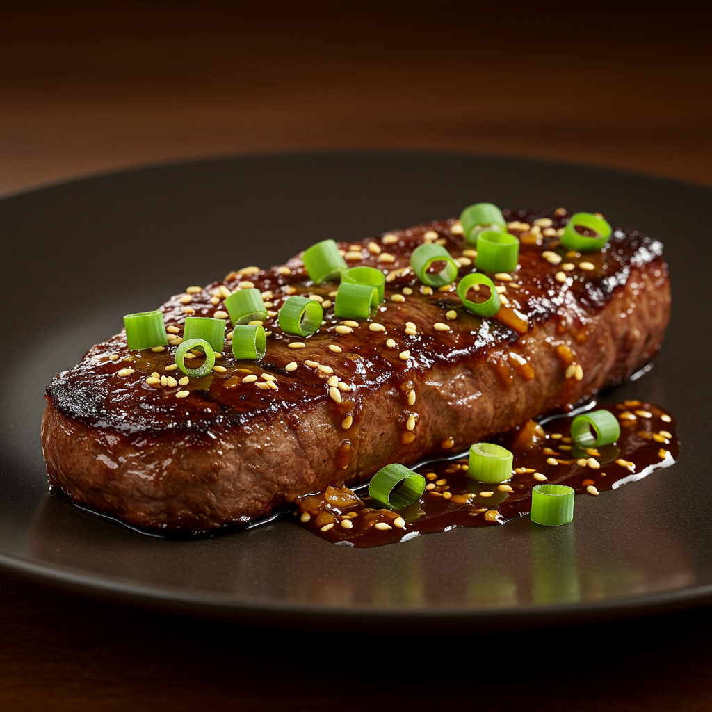 5. Asian-Inspired Elk Steak with Ginger Glaze
