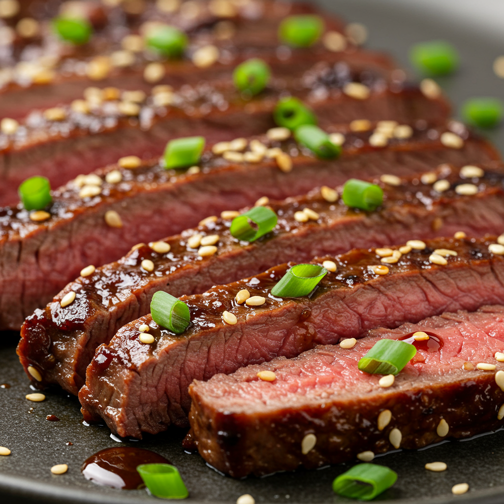 5. Asian-Inspired Teriyaki Flank Steak
