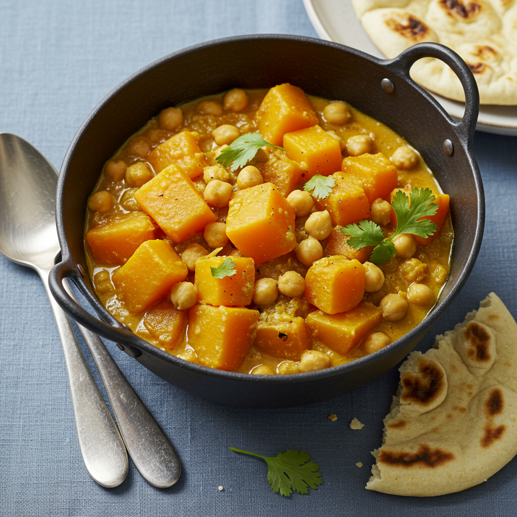5. Curried Butternut Squash and Chickpea Stew