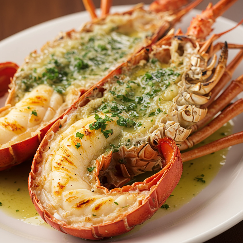 5. Lemon Herb Butter Grilled Whole Lobster