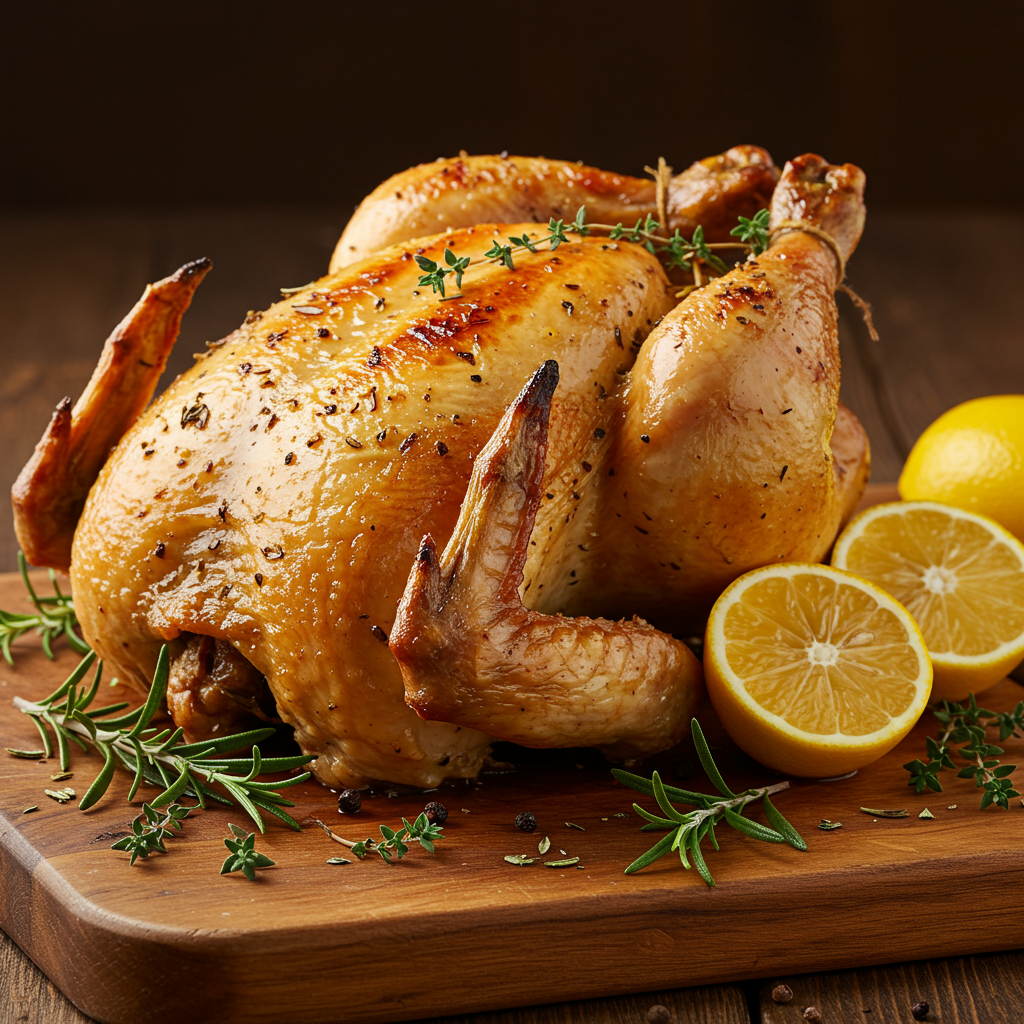 5. Lemon Herb Roasted Whole Chicken
