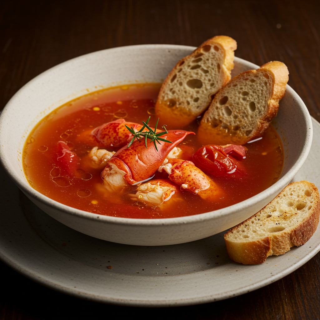 5. Rich Roasted Lobster Stock &amp; Tomato Broth