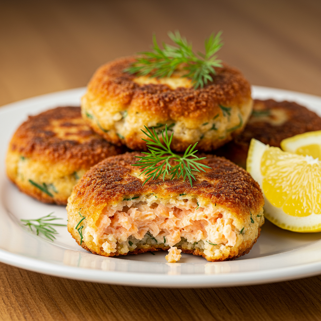 5. Salmon Fishcakes with Lemon Dill