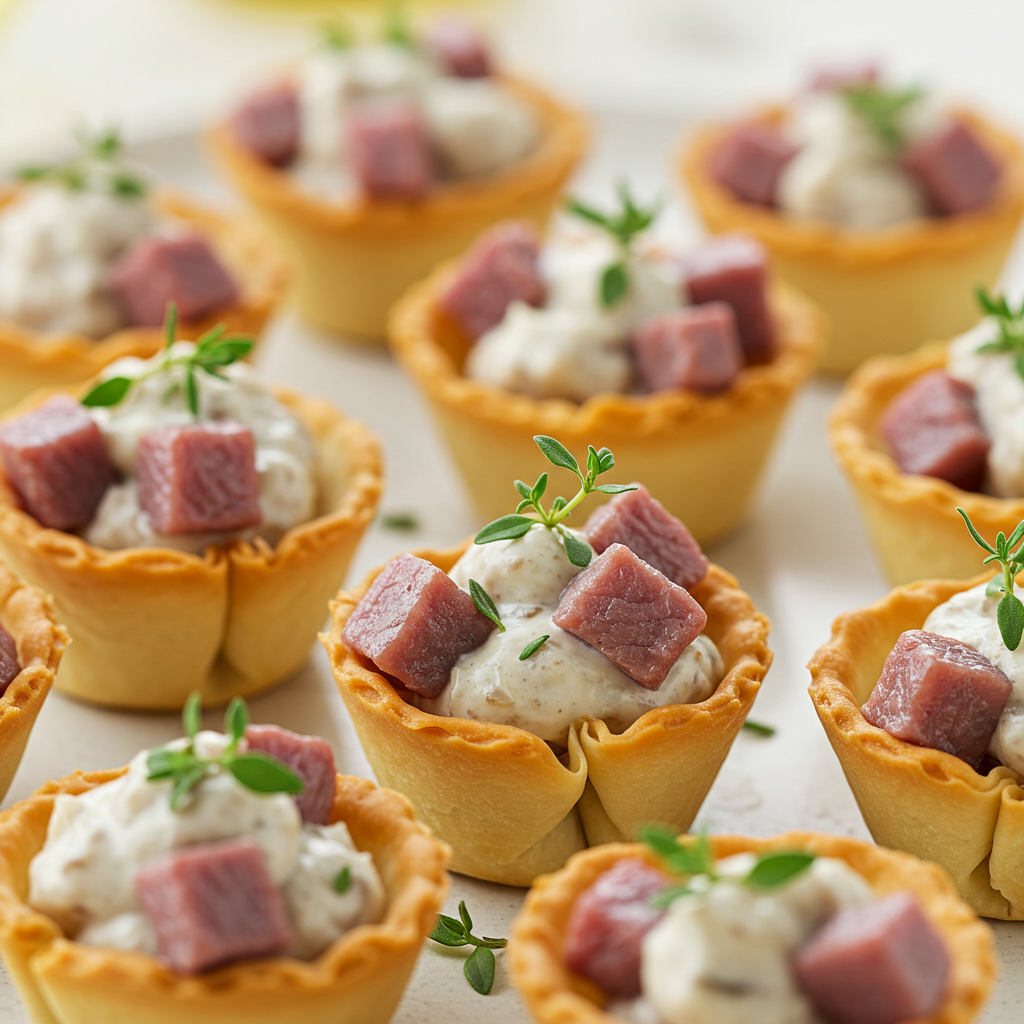 5. Steak and Mushroom Phyllo Cups