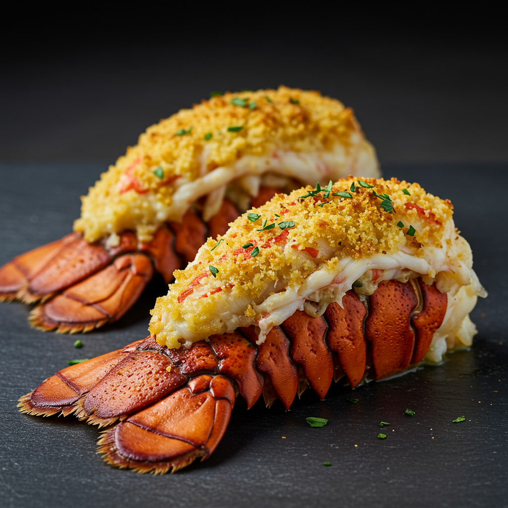 5. Stuffed Lobster Tails with Crab Meat