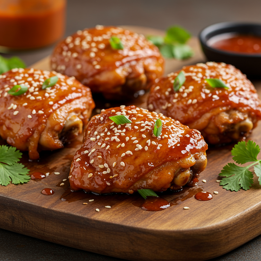 6. Air Fryer Honey Sriracha Chicken Thighs