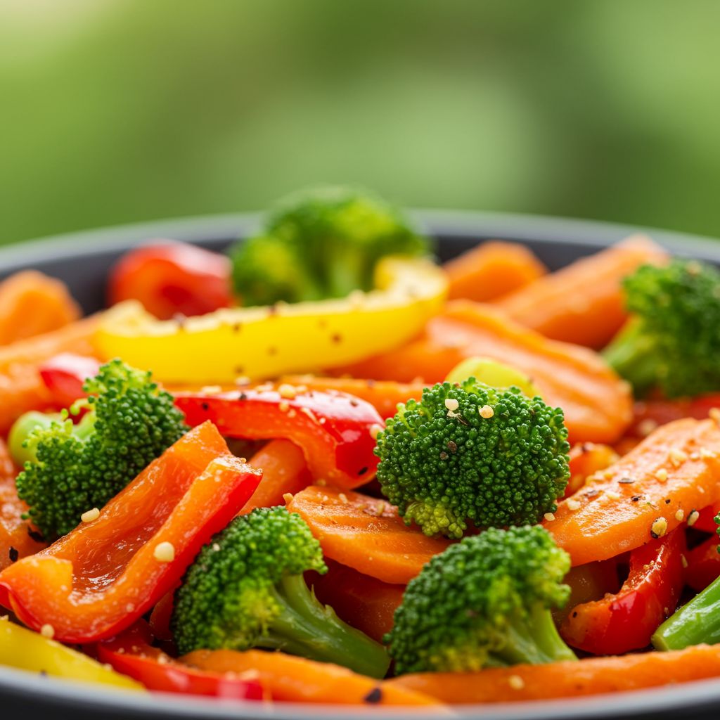 6. Air Fryer Veggie Stir-Fry
