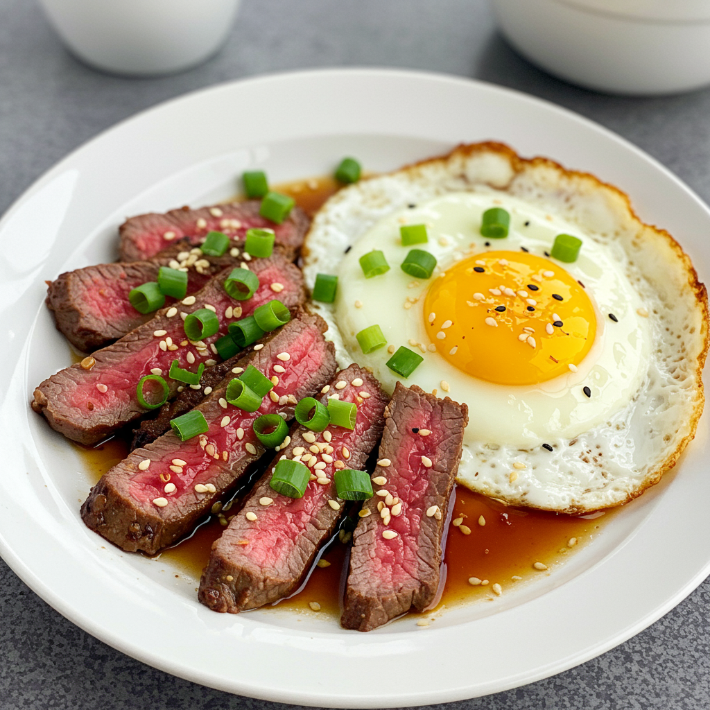 6. Asian-Inspired Steak Breakfast